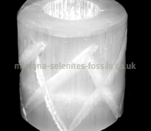 Selenite Tealight Candle Holder
